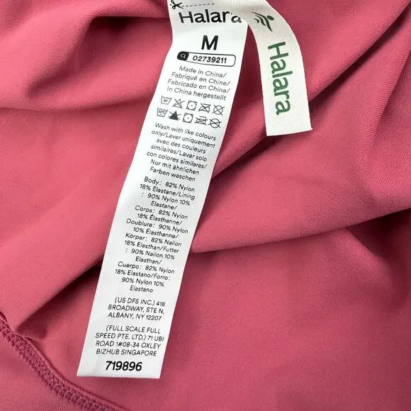 NWT HALARA Softlyzero Airy Square Neck Corset Ruched Bodycon Midi Dress Size M - Picture 7 of 8